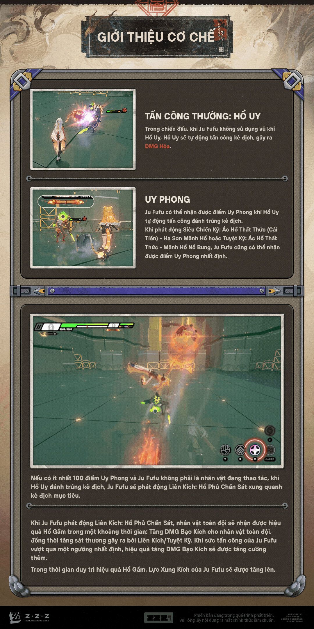 Cơ chế chiến đấu của Ju Fufu (Khống Chế - Hỏa)