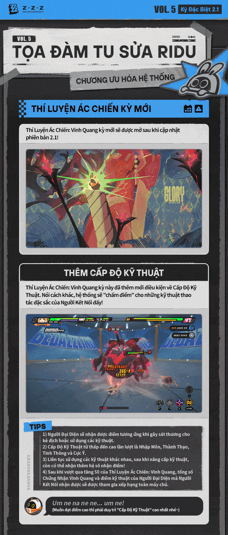 Infographic giới thiệu các ưu hóa của phiên bản 2.1