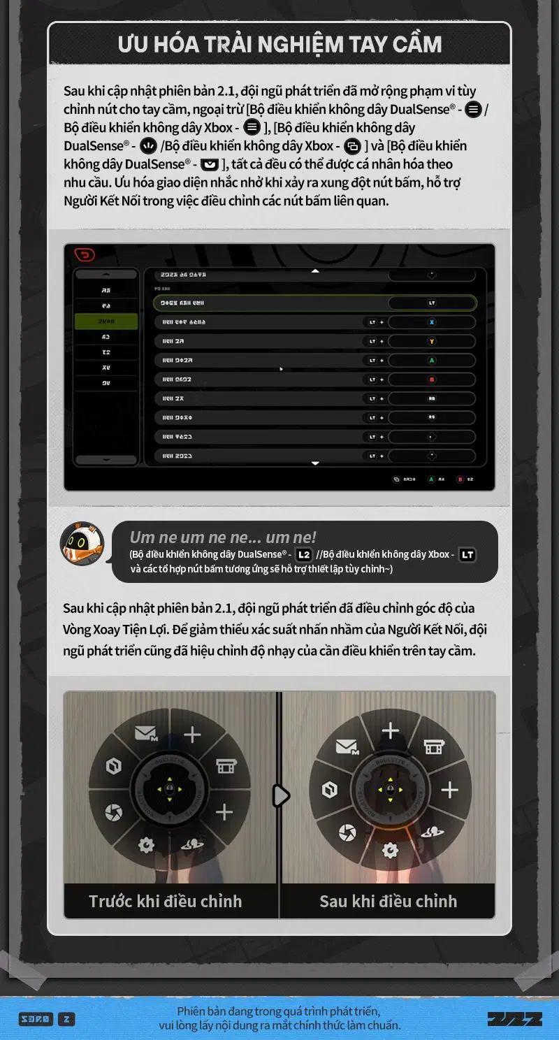 Infographic giới thiệu các ưu hóa của phiên bản 2.1