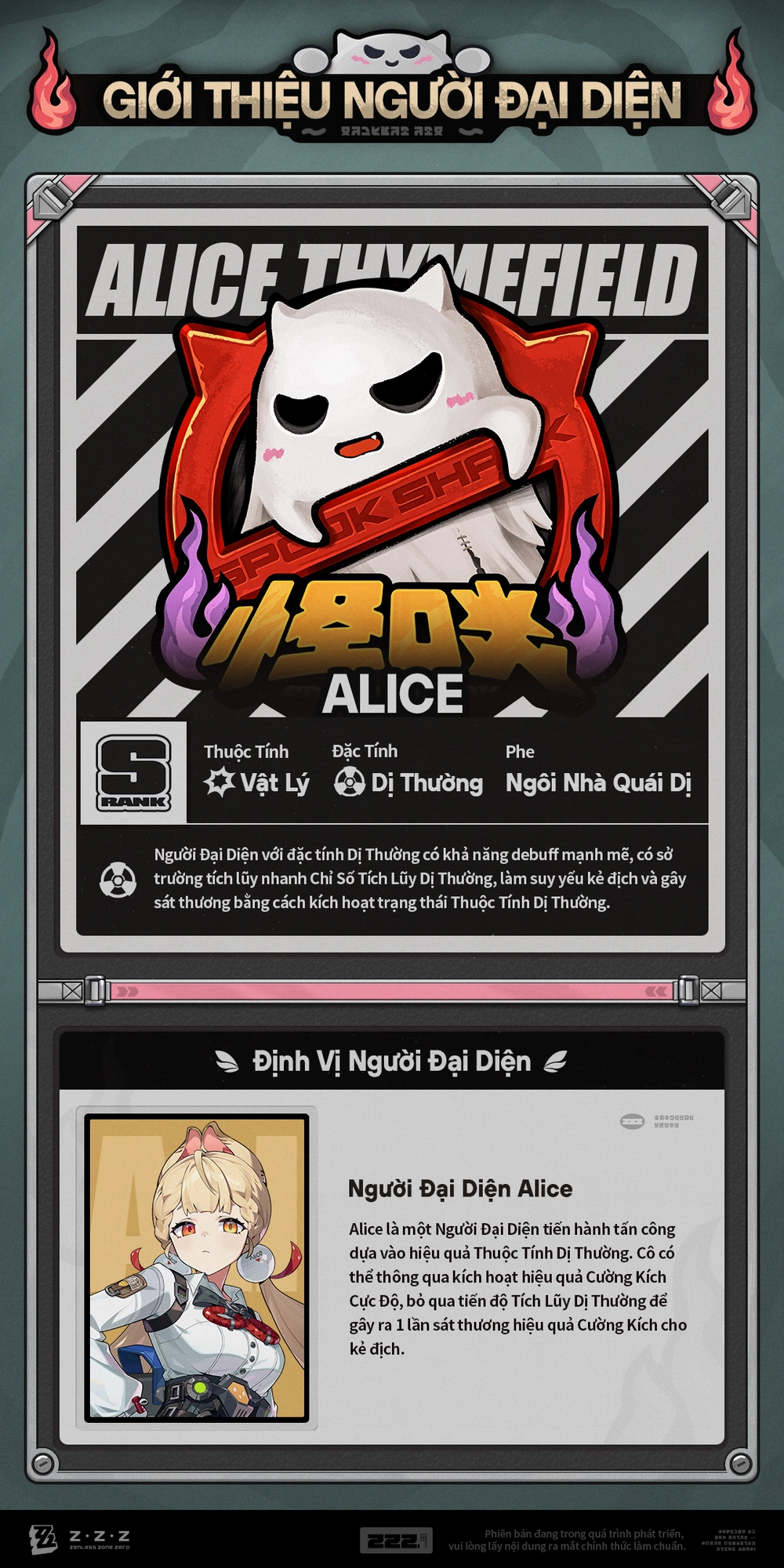 Cơ chế chiến đấu của Alice (Dị Thường – Vật Lý)