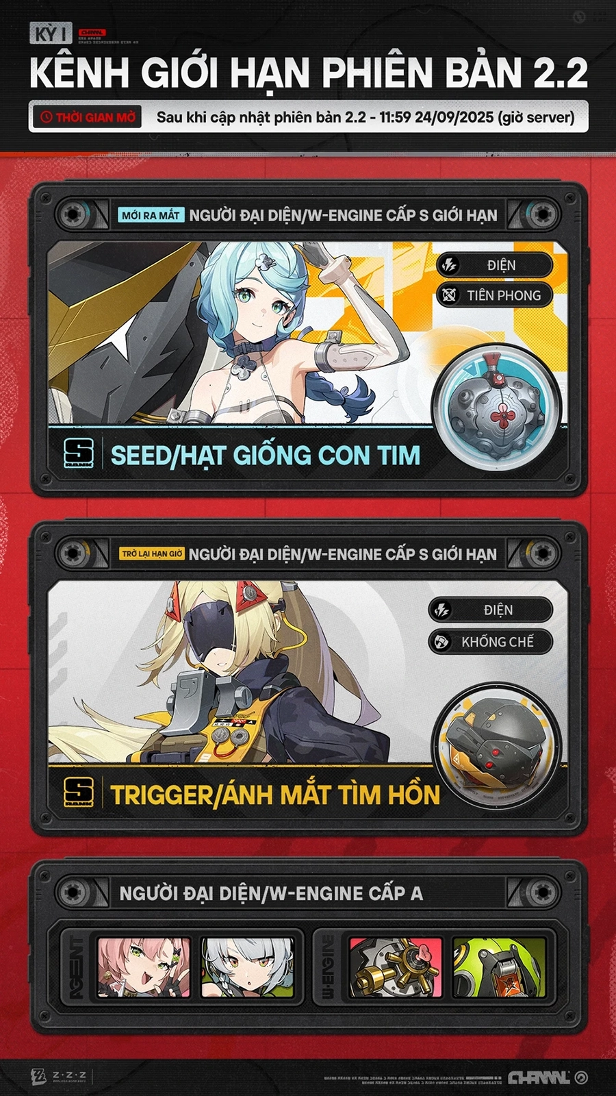 Kênh giới hạn phiên bản 2.2 (Kỳ 1)