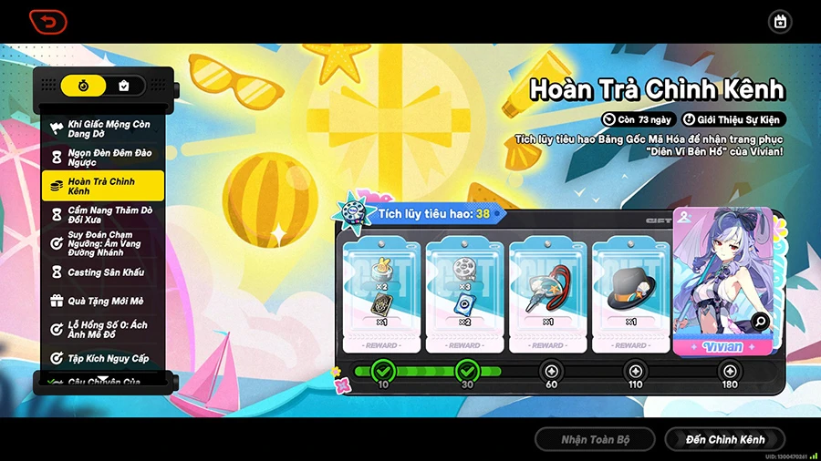 Hoàn Trả Chỉnh Kênh