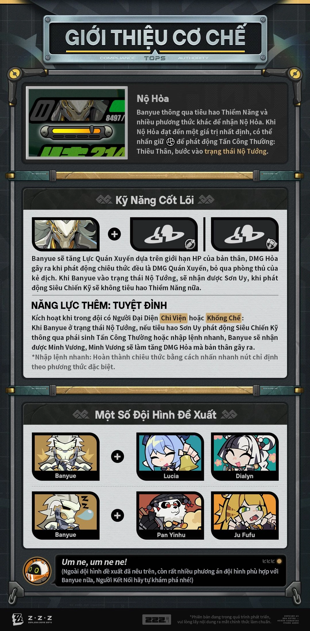 Cơ chế chiến đấu của Banyue (Mệnh Phá – Hỏa)