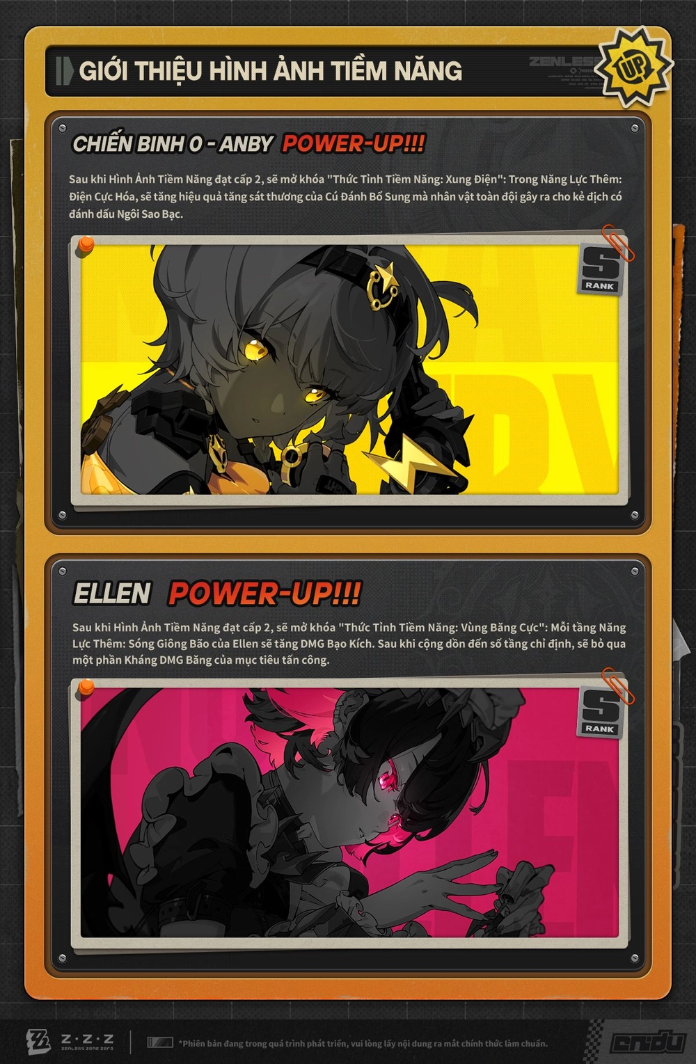 Cơ chế chiến đấu mới của Chiến Binh 0 - Anby và Ellen Joe