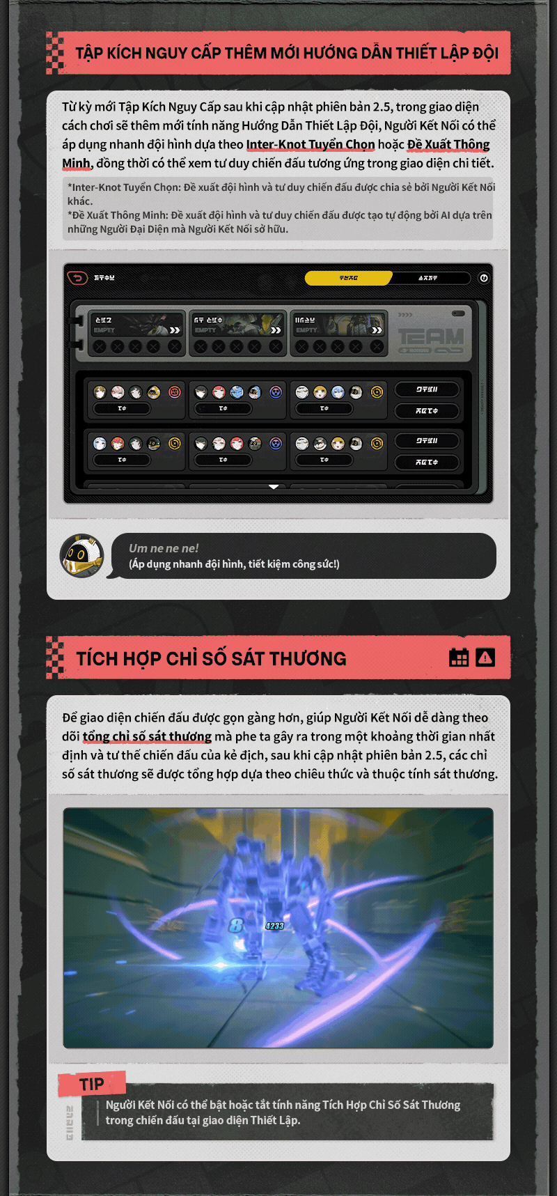 Chi tiết tối ưu cách chơi của Zenless Zone Zero 2.5