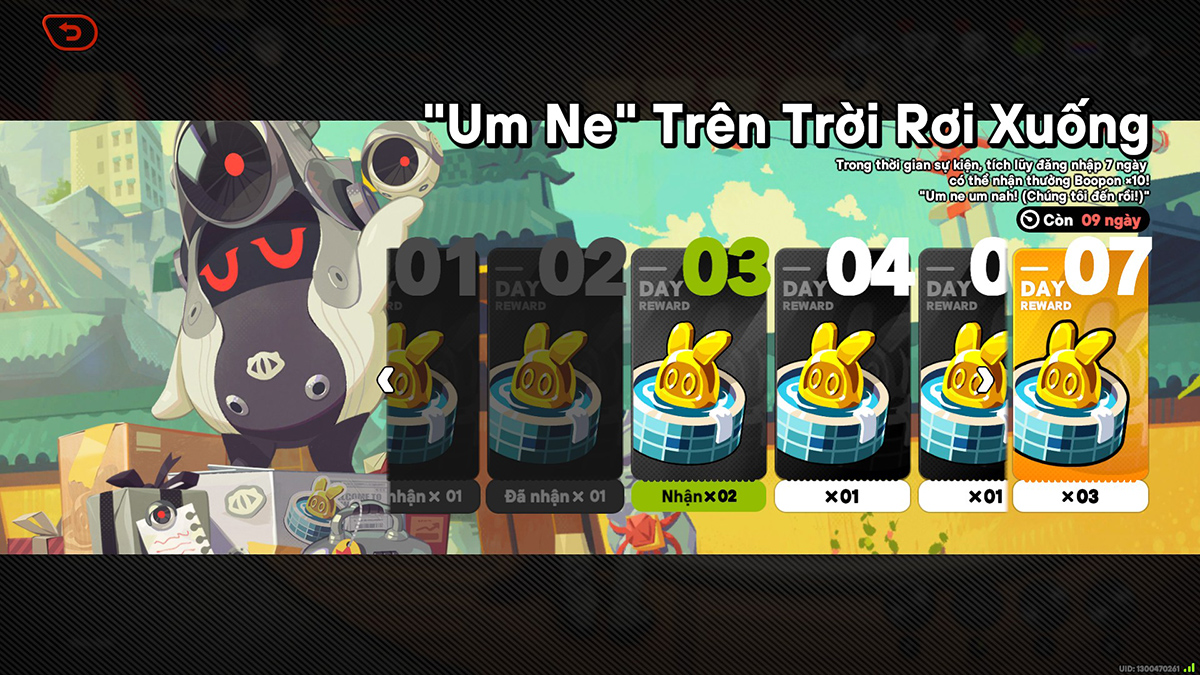 Hướng dẫn sự kiện Um Ne Trên Trời Rơi Xuống phiên bản 2.4
