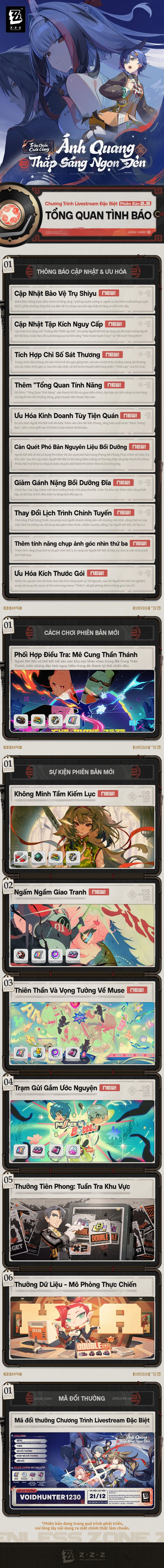 Infographic giới thiệu các nội dung mới của phiên bản 2.5