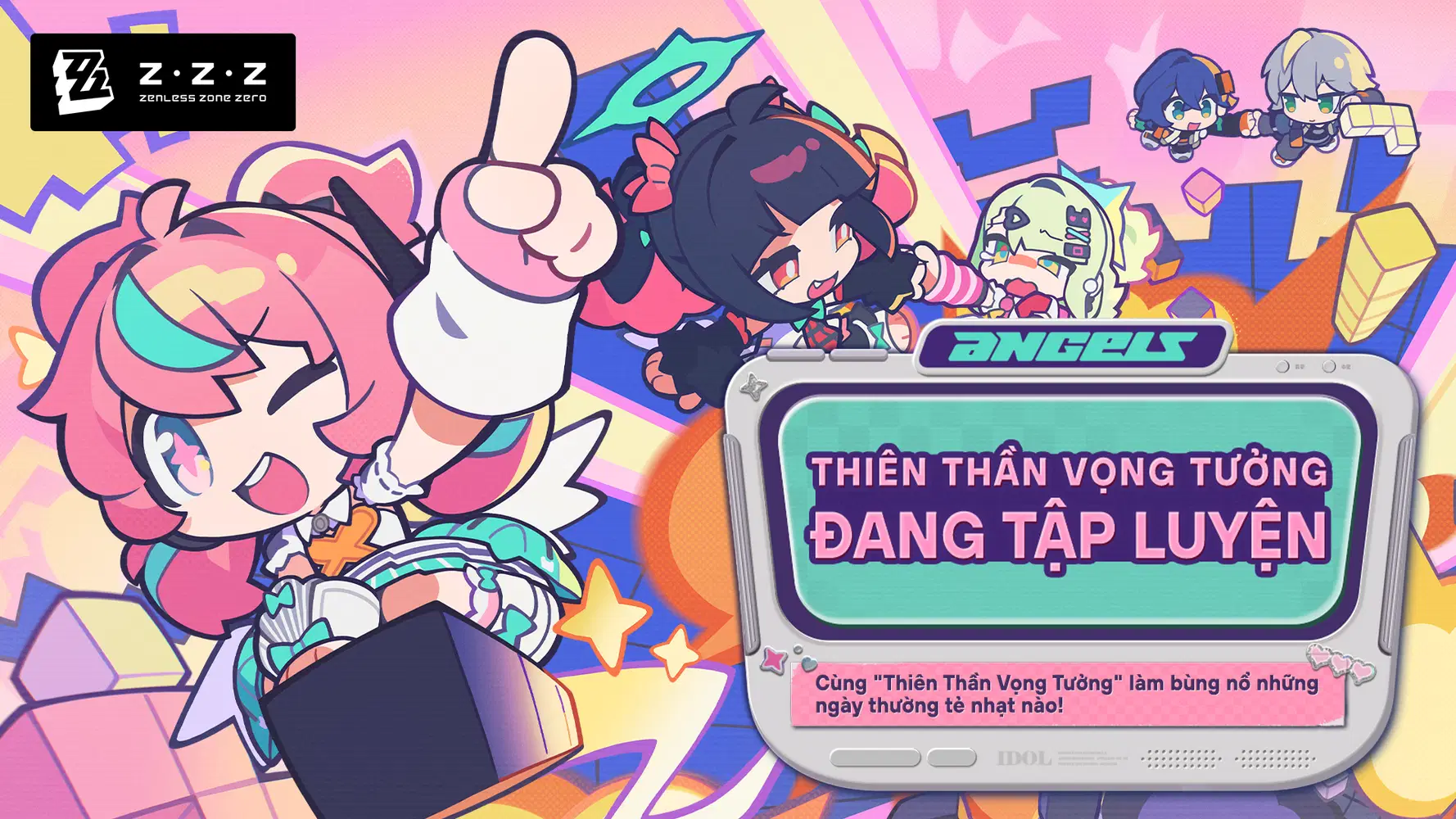 Thiên Thần Vọng Tưởng Đang Tập Luyện