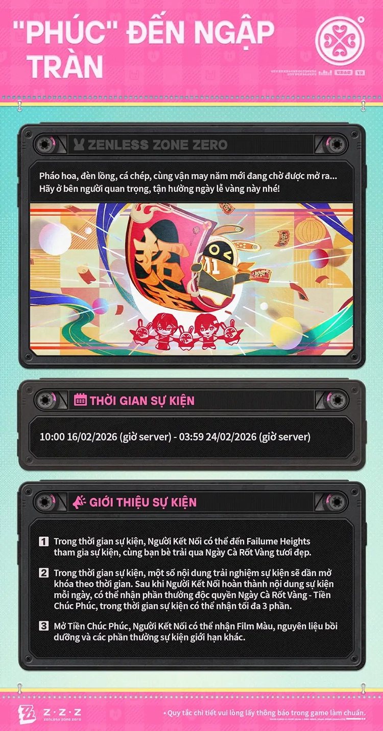 Chi tiết các sự kiện phúc lợi hạn giờ của phiên bản 2.6