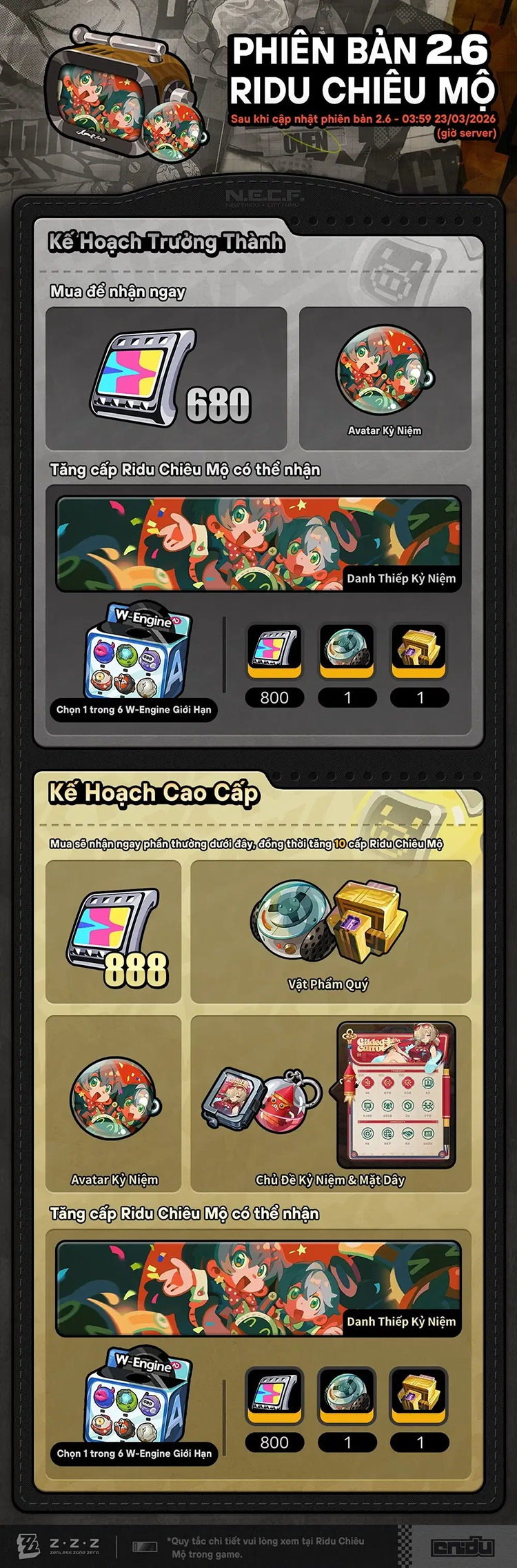 Hướng dẫn Ridu Chiêu Mộ phiên bản 2.6