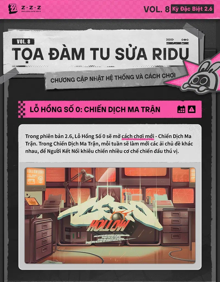 Chi tiết ưu hóa hệ thống và cách chơi của phiên bản 2.6