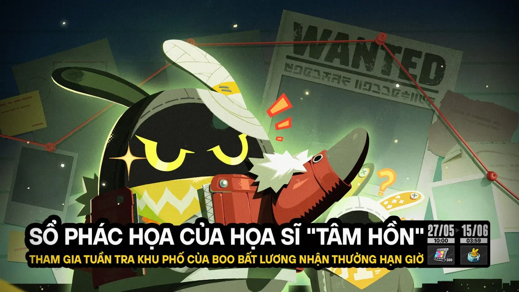 Hướng dẫn sự kiện Sổ Phác Họa Của Họa Sĩ Tâm Hồn