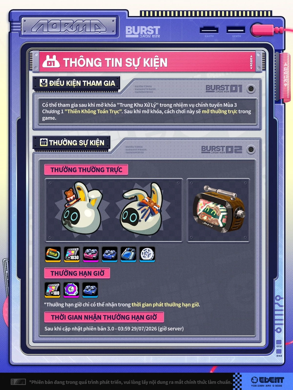 Hướng dẫn sự kiện Bangbang! Thiên Tài Và Con Chip Kỳ Tích