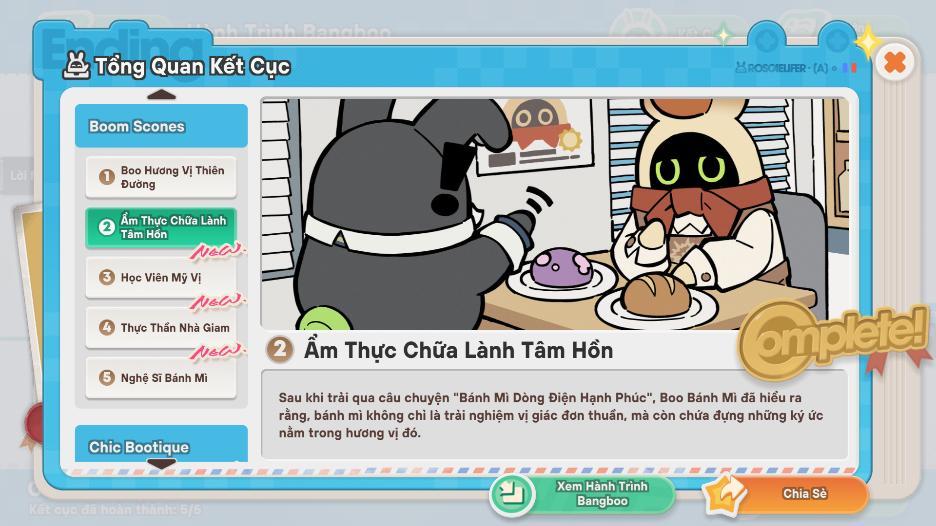 Kết cục Chào buổi sáng, Roscaelifer